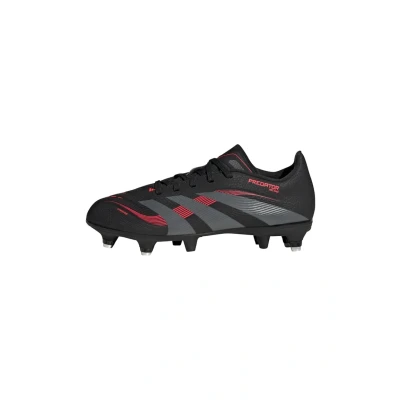 Image of adidas Predator League Soft Ground Football Boots Kids, core Black/Grey Four/Lucid red, 3.5 UK Child