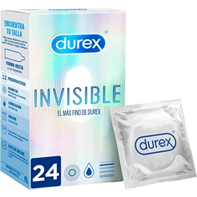 Image of Durex Invisible Condoms Extra Moisturizing, 24 Piece