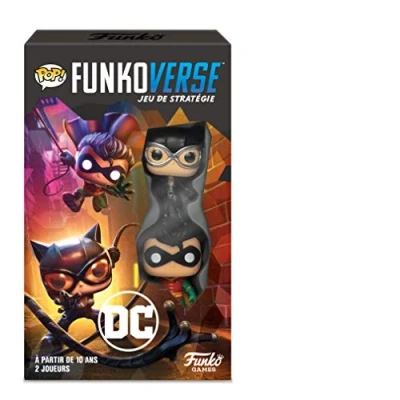 Image of Funko Games Funkoverse DC Extension CatWoman And Robin 3&#039;&#039; (7.6 Cm) POP! Light Strategy Board Game For Children &amp; Adults (Ages 10+) 2 4 Players Collectable Vinyl Figure Gift Idea
