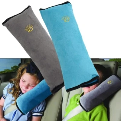 Image of 2PCS Seat Belt Pads, Children/Baby Safety Car Cover Shoulder Pad Pillow Head Neck Support, Strap Protection for Children Adults Seniors, Baby Belts Seatbelt Clip