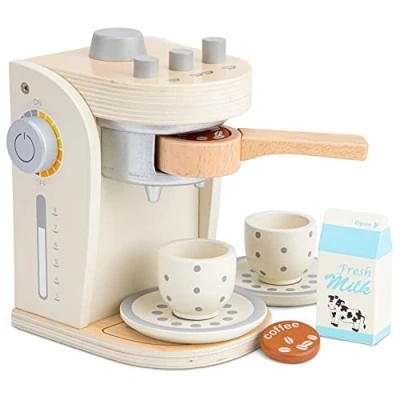 Image of New Classic Toys 10705 Coffee Maker, Multicolor (White)