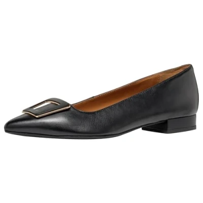 Image of Geox Women&#039;s D Charyssa C Ballet Flat, Black, 4 UK
