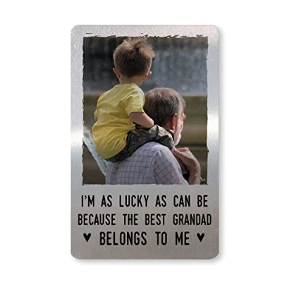 Image of RED OCEAN Personalised Wallet Gift Novelty Birthday Fathers Day For Grandad Keepsake Him
