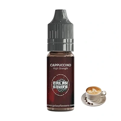 Image of Cappuccino High Strength Flavouring 230+ Flavours Galaxy Food 50ml Bottle