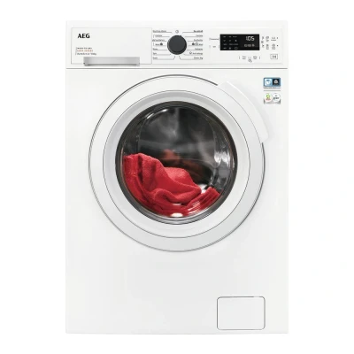 Image of AEG 6000 Series Washer Dryer LWX60966B, 9kg Wash/6kg Dry Load, 1600rpm, 76 dB, AutoSense, TimeSave to Adjust Laundry Cycles, Quick Programme, Freestanding, Class D, White