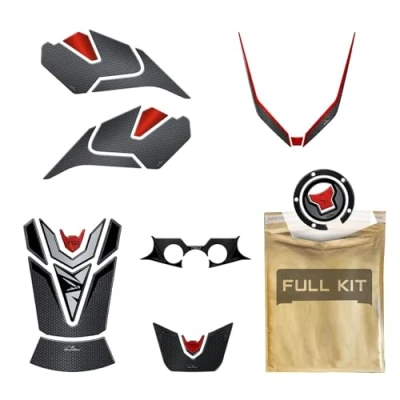 Image of Resin Bike Motorcycle 3D Stickers Compatible with Honda Hornet 750 2023. Fuel Tank Protections from Bumps and Scratches. Complete Kit Gadget Moto