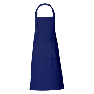 Image of RAJRANG Blue Cotton Apron 2 Large Pockets Cooks Kitchen Aprons for Boys and Girls 68 x 88 cm