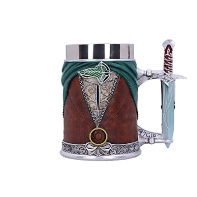 Image of Nemesis Now Officially Licensed Lord of The Rings Frodo Tankard, Brown, 15.5cm