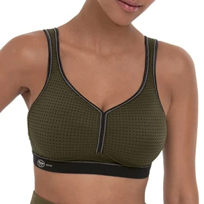 Image of Anita Women&#039;s Sports Bra Performance 5566 Dark Olive Black 34f