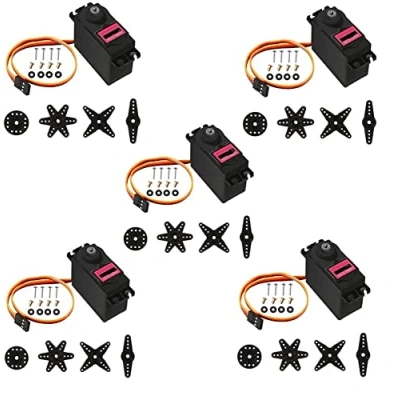 Image of Fasizi 5pcs Digital Metal Gear Servo For Smart Car Robot Boat RC Helicopter