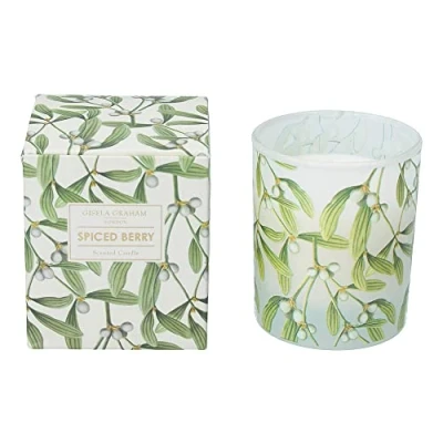 Image of Gisela Graham Mistletoe Boxed Candle in Pot