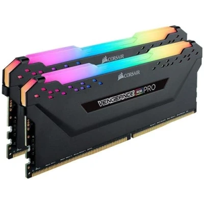Image of CORSAIR VENGEANCE RGB PRO 16GB (2x8GB) DDR4 3600 (PC4 28800) C18 AMD Optimized Memory Black