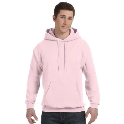 Image of Hanes ComfortBlend EcoSmart Men`s Pullover Hoodie Sweatshirt, P170, L Pale Pink