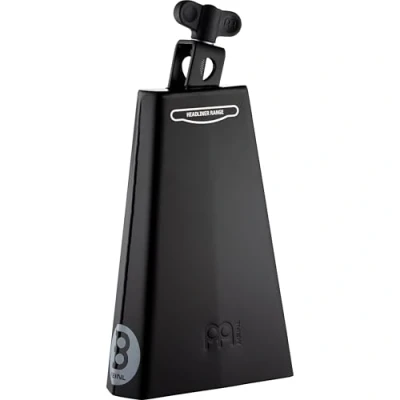 Image of Meinl Percussion Headliner Timbales Cowbell Very Large Idiophone Length 8 Inches Mountable Powder Coated Steel, Black (HCO2BK)