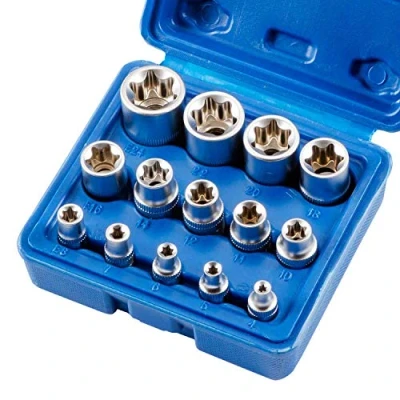 Image of Qnkaa Female E Star Torx Socket Set E4 E24 External Insert Nut 14pcs