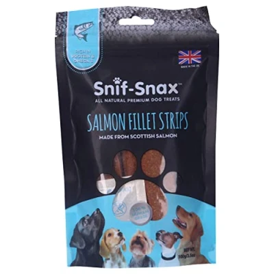 Image of Snif Snax Scottish Salmon Fillet Strips 100g Dog Training Treats
