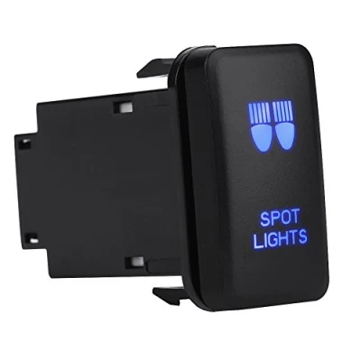 Image of car Rocker switch On Off LED Light 12V Blue Auto Toggle (SPOT LIGHTS) interruptor hilux