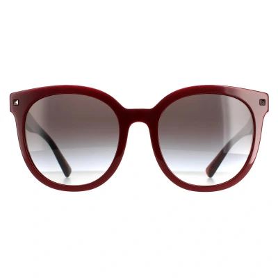 Image of Sunglasses Valentino Va4083 col. 51398g Woman Round Bordeaux