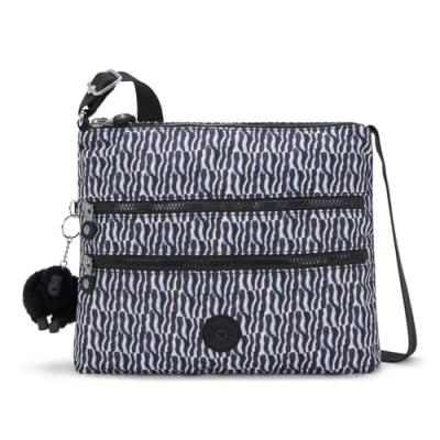 Image of Kipling ALVAR Medium crossbody, Holiday Waves (Blue)