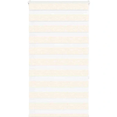 Image of vidaXL Zebra Blind Marble Beige 90x150 cm Fabric Width 85.9 Polyester