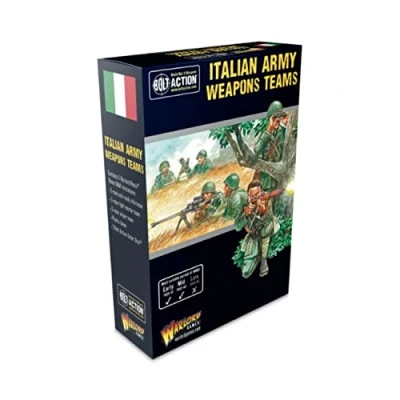 Image of Italian Army Weapons Teams 28mm Scale Miniatures for Bolt Action by Warlord Games Highly Detailed World War 2 Table top Wargaming