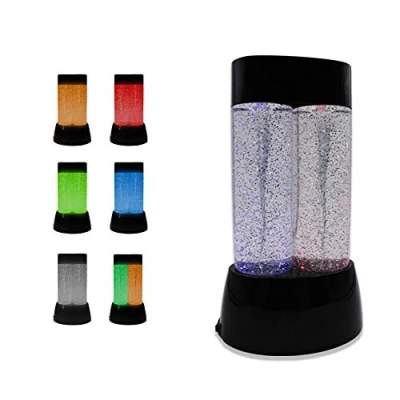Image of Playlearn Sensory Light Twin Tornado Glitter Lamp Colour Changing LED Mood Great Present for Girls and Boys Ages 1 14