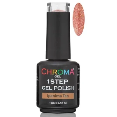 Image of Chroma Gel Ipanima Tan 1 Step UV and LED Polish 15ml Nail (41)