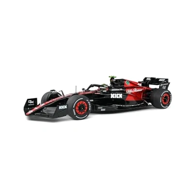 Image of Solido 421186290 1:18 ALFA ROMEO C43 Z.GUANYU AUSTRALIA GP 2023 Model Car, Black