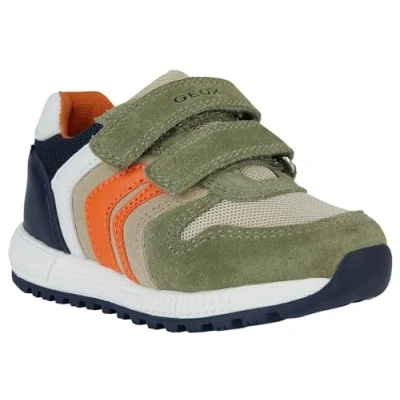 Image of Geox Baby B Albums Boy A Sneaker, Sage Navy, 4.5 UK Child