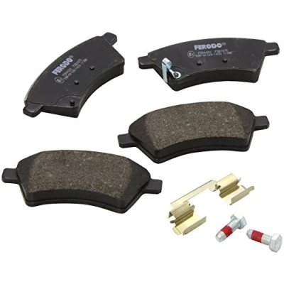 Image of 71742853, 71750033 brake pad set FERODO PREMIER ECO FRICTION FDB1875 with acoustic wear warning caliper screws accessories