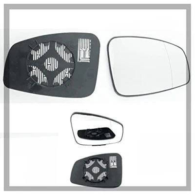 Image of Fits Renault Megane, For 2008 to 2015 Heated Base Wide Angle Wing Mirror Glass RIGHT HAND (UK Driver Side)