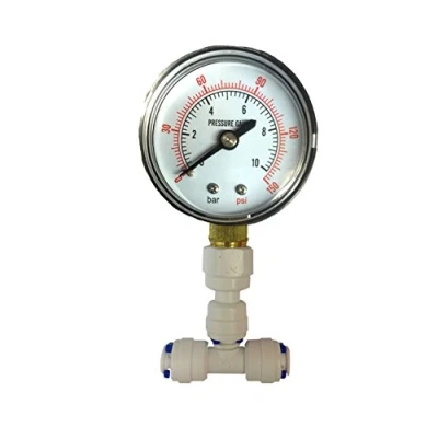 Image of The Water Filter Men Pressure Gauge for Aquarium RO Reverse Osmosis System with 1/4