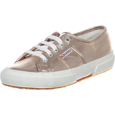 Image of Superga Women&#039;s 2750 cotmetu Low Top Sneakers, Gold Rose Gold, 3 UK
