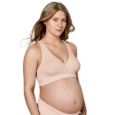 Image of Medela Keep Cool Sleep Bra Seamless Maternity and Nursing with Full Back Breathing Zone Soft Touch fabric