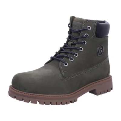 Image of bugatti Men 321 anv30 Boots Cold Lining, Green Black, 9 UK