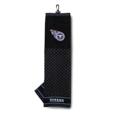 Image of Team Golf NFL Tennessee Titans Embroidered Towel Towel, Checkered Scrubber Design, Logo