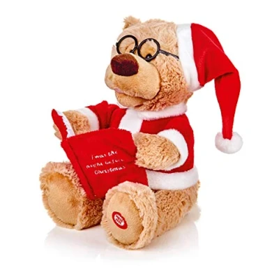 Image of 24cm Christmas Story Telling Bear with Music and animation