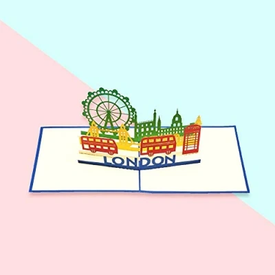 Image of Handmade 3D Handcrafted Gift Icons London Pop Up Card