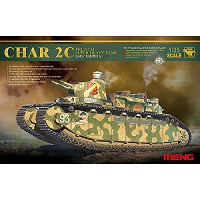 Image of Meng &quot;Model 1:35 French Super Heavy Tank Char 2C Kit (Multi Colour)