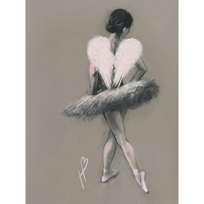 Image of The Art Group Hazel Bowman (Angel Wings III) Canvas Print 30 x 40cm, Wood, Multicolour, 40 1.3 cm