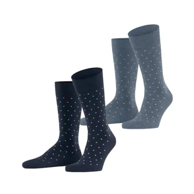 Image of ESPRIT Men&#039;s Fine Dot 2 Pack M SO Cotton Patterned Pairs Socks, Multicolor (Sortiment 0020), 8.5 11