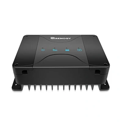Image of Renogy 12V 30A DC On board Battery Charger with MPPT for Gel, AGM, and Lithium Batteries Using Multi Stage Charging, in RVs, Cars, Boats, Yachts, Recommended to Match 40A ANL Fuse