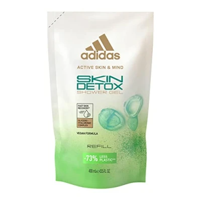 Image of Adidas Active Skin &amp; Mind, Detox Shower Gel Refill for Women, 400 ml