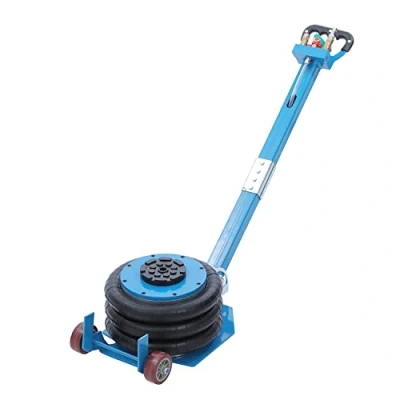Image of KATSU Air Bag Jack 11000lbs 5 Ton Capacity Pneumatic Jack, Heavy Duty Quick Car Lifting Triple Bag, with Long Folding Handle and Two Wheels, for Auto Repairing Tyres Changing