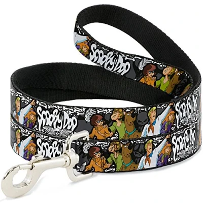 Image of Dog Leash Scooby Doo Group Pose Bones 6 Feet Long 0.5 Inch Wide