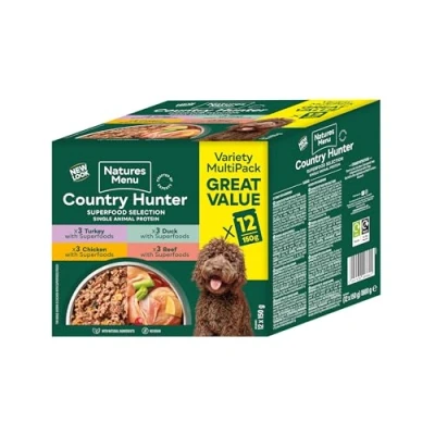 Image of Country Hunter Natures Menu Superfood Selection Pouches for Dogs (12x 150 g)