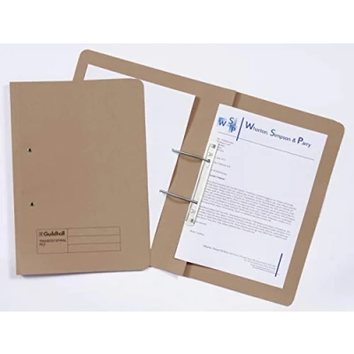 Image of GH23041 Guildhall Super Heavyweight Spiral File Buff (Pack 25) 211/7001