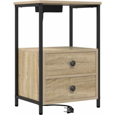 Image of vidaXL with Drawer Storage Sonoma oak Engineered Wood