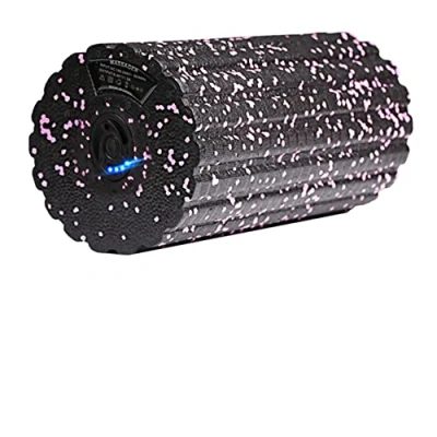 Image of LTLCLZ 4Speed Vibrating Electric Yoga Massage Foam Fitness Roller Backrest Leg Adjustment Massager For Muscle Recovery Relaxation,Pink