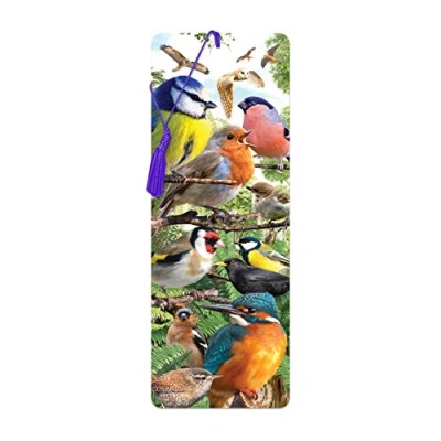 Image of 3D LiveLife Bookmark Nature&#039;s Home from Deluxebase. A Bird with lenticular Artwork Licensed Renowned Artist David Penfound